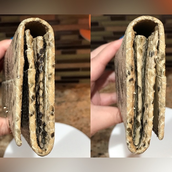 Jimmy Choo Python Embossed Leather Continental Wallet 😍🔥 - Picture 10 of 17